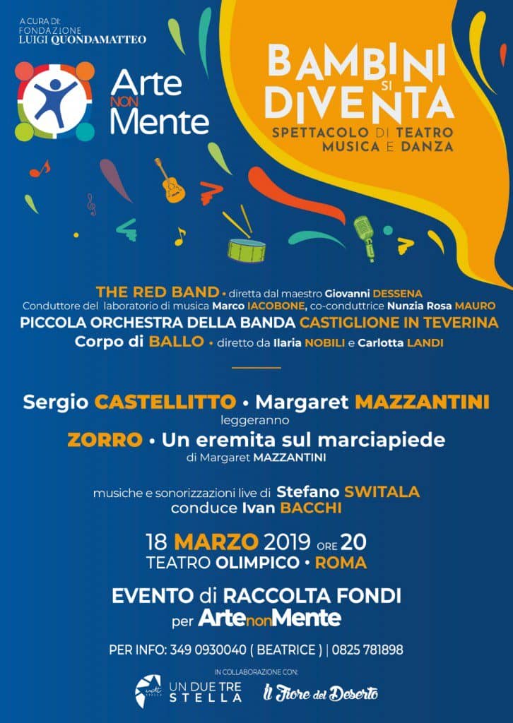 “Bambini si diventa” al Teatro Olimpico – spettacolo di racconto, musica, danza